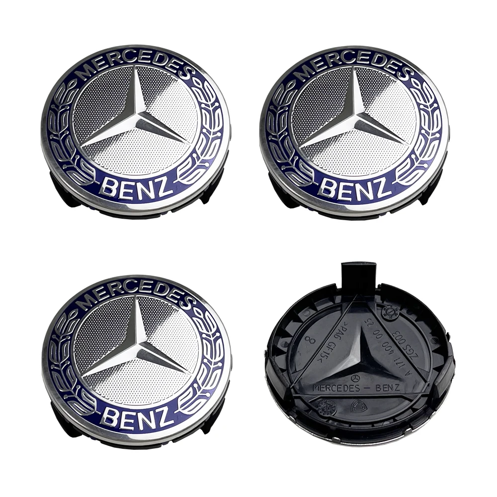 4pcs 75mm Emblem Car Wheel Center Cover Hub Cap Badge For Mercedes benz AMG A B C E G CLA GLK CLASS W221 W212 W176 W205 W177