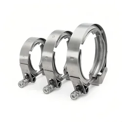 304 Stainless Steel 1.5~6 Inch 51 63 76 mm Quick Release V Band Clamp Turbo Exhaust Pipe Vband Clamp V Clamp (Caution:No Flange)