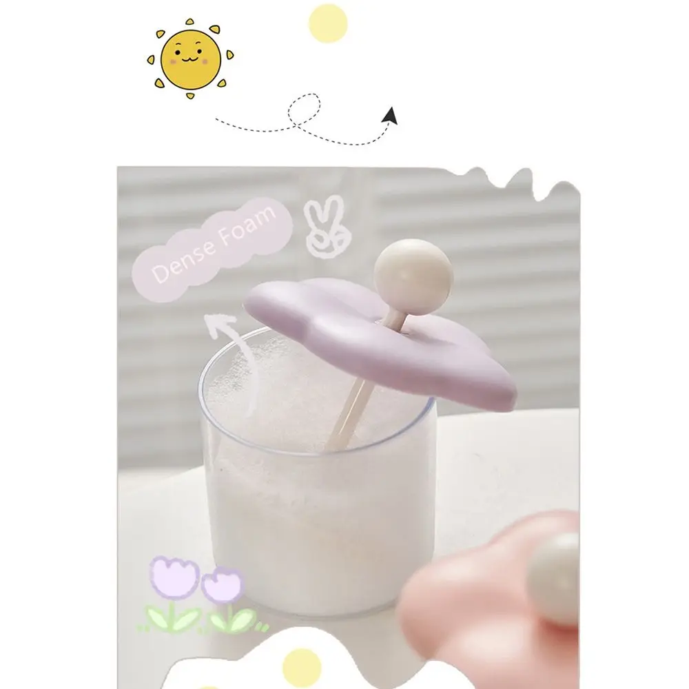 New Handheld Foam Maker Reusable Cute Flowers Cream Foamer Portable Foamer Tool