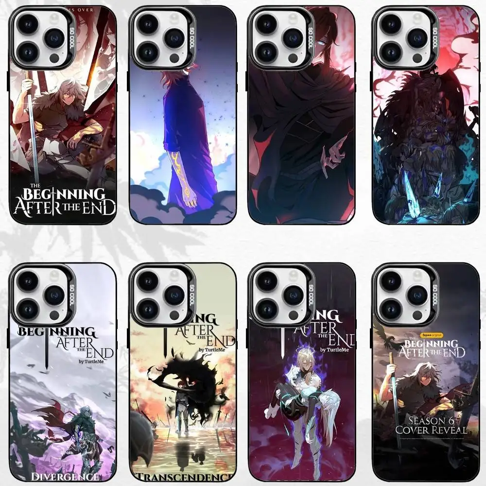 حافظة هاتف T-The B-Beginning After The End لهاتف iPhone17,16,15,14,13,12,11 Plus، Pro Max غطاء مقاوم للصدمات باللون الأسود غير اللامع