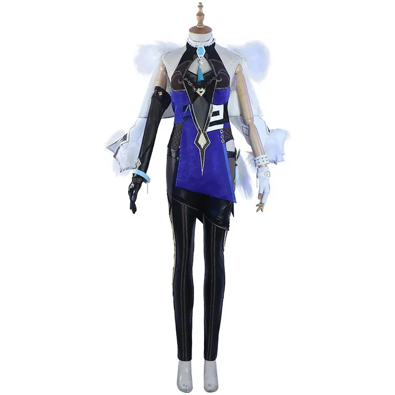 

Naduo Genshin Impact Cos Night Lanlan Cosplay Water System Royal Sister Bodysuit Game Animation Performance Costume Female1;w'2,
