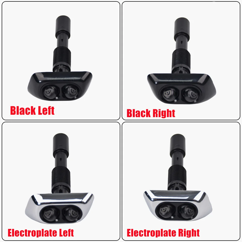 

Left /Right Headlight Washer Nozzles Black Fit For BMW E38 740i 750iL 61678370559 61678370560
