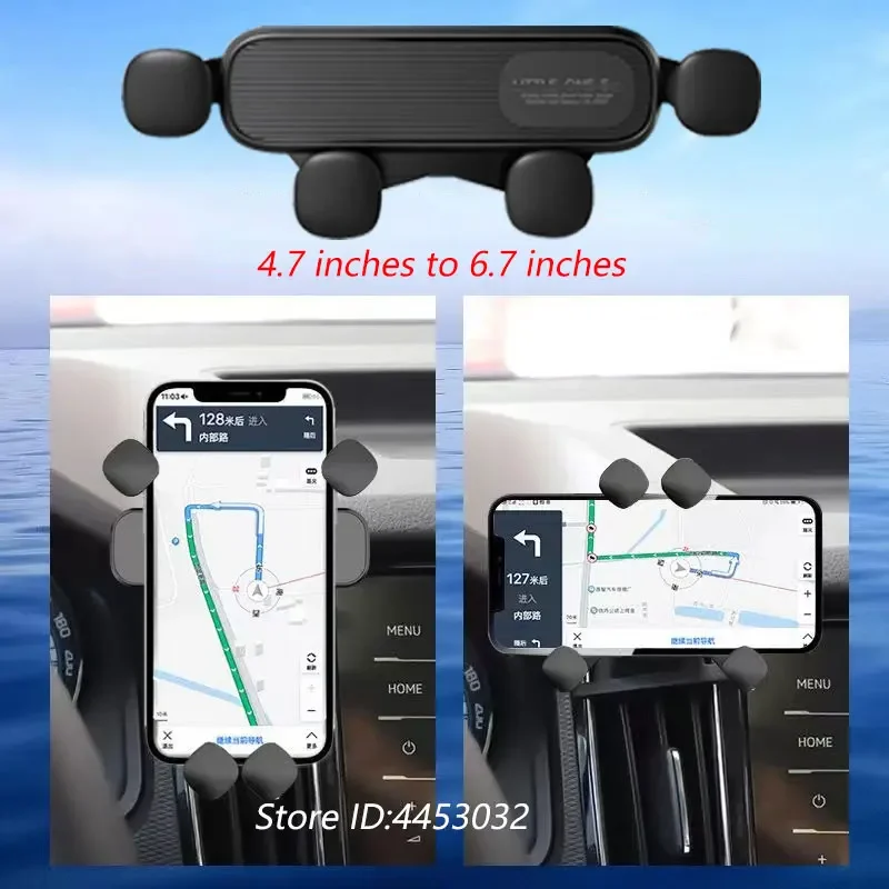 1 Set For Lexus NX 350 300 2022 Car Cell Phone Holder  Adjustable GPS Gravity Navigation Bracket Horizontally Accessories