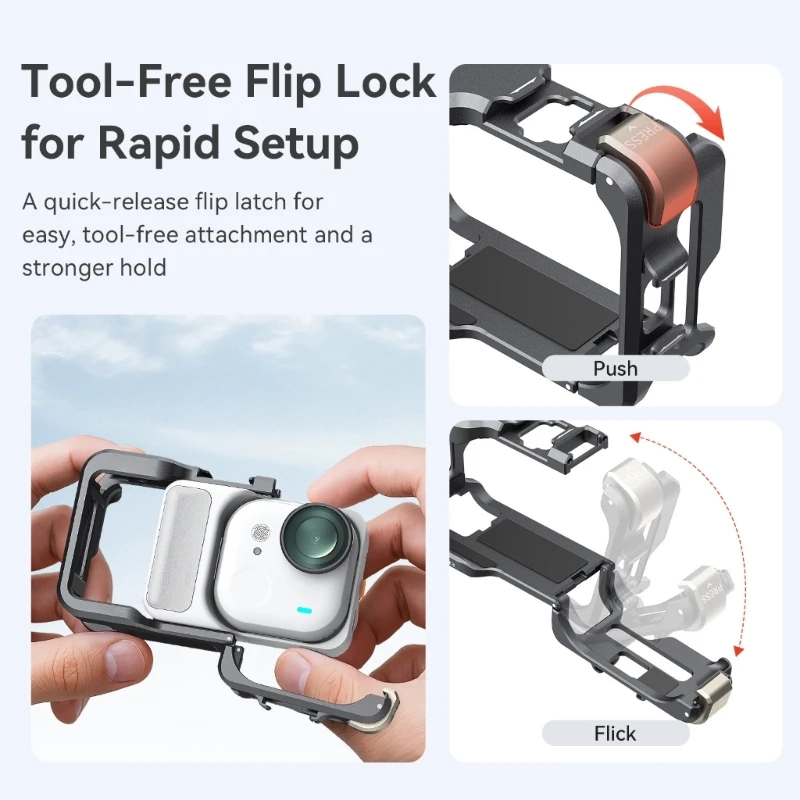 Global Metal Protective Housing For Action Cameras Consistent Mounts Fast Arrange Plan HX5E
