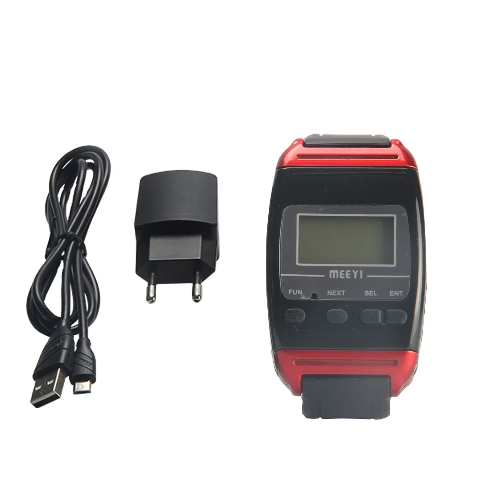 Meeyi Table Wireless Calling System Call Waiter Service Pager Wrist Watch Pager