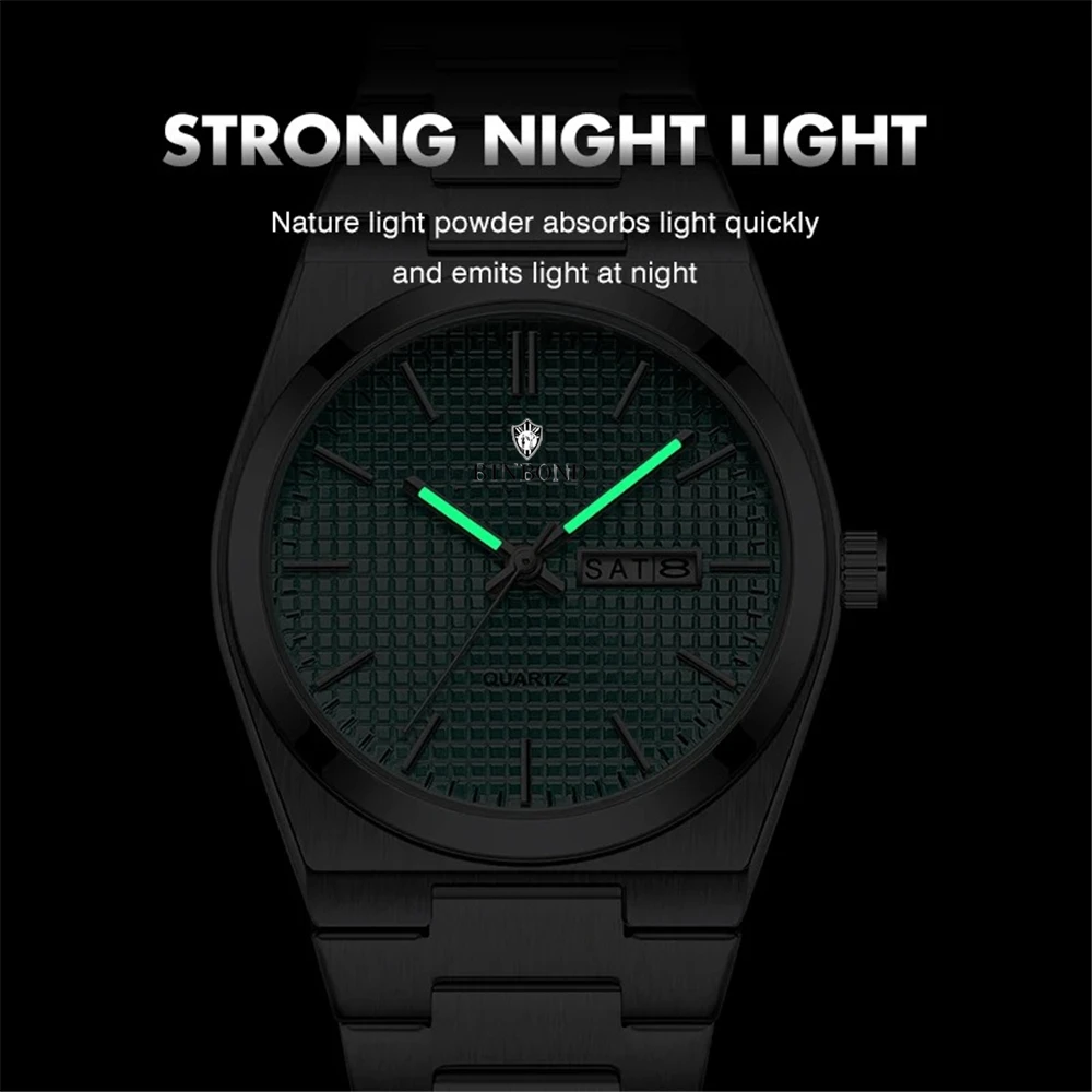 New Fashion Quartz Wristwatches Waterproof Grid Design Mens Gifts Top Luxury Watch Man Automatic Watches For Men Tudo Por 1 Real