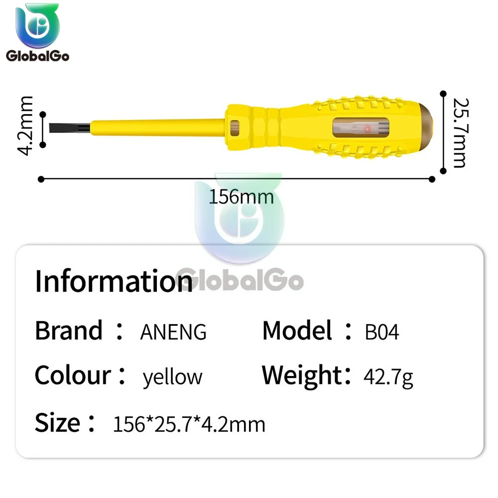 Voltage Detector Test Pen Induced Electric Screwdriver Probe Zero Live Wire Detection Sensor Household Tester