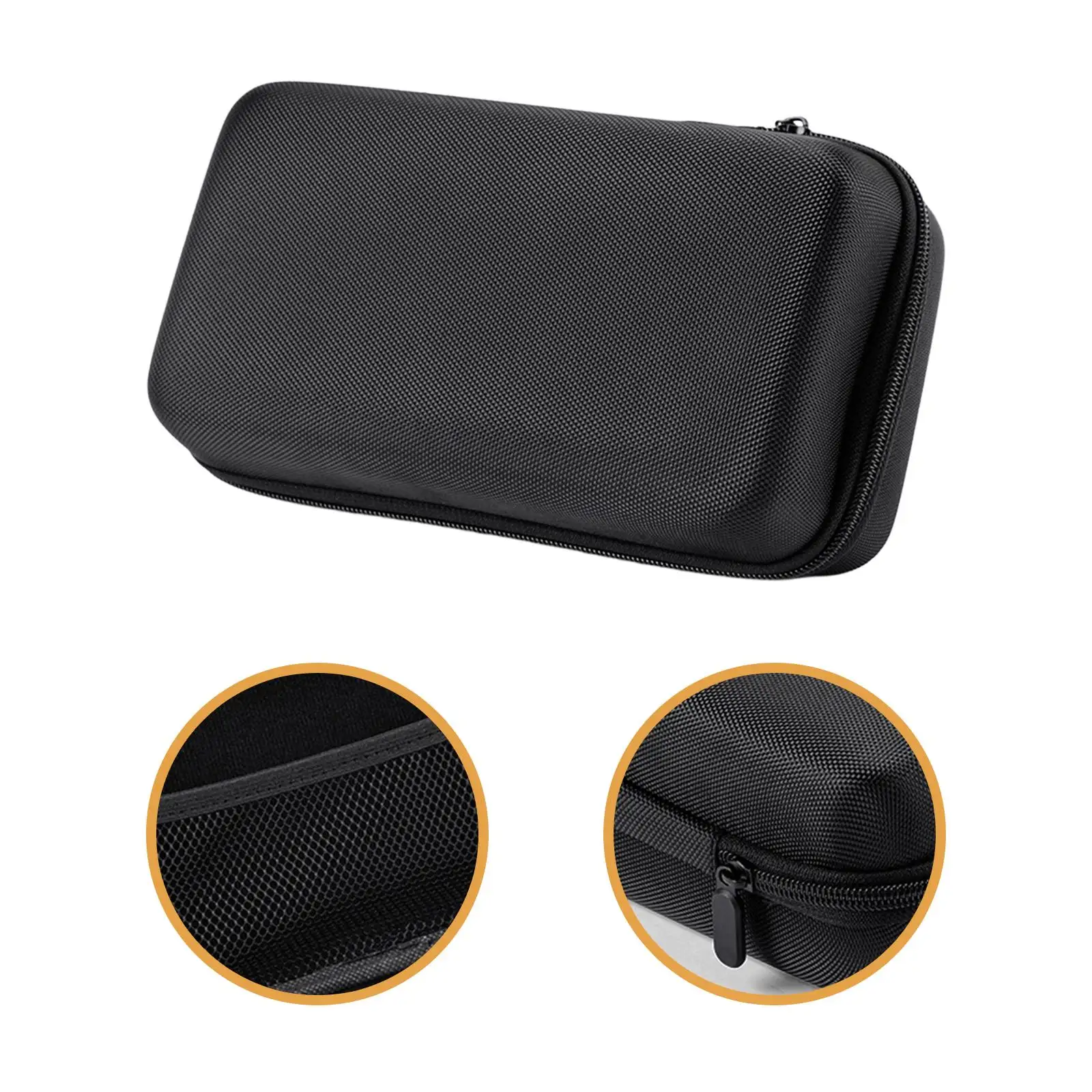 حافظة ميكروفون لاسلكية بسحاب للإغلاق ومعدات مضادة للسقوط وحامل مُنظِم وحقيبة سفر بميكروفون وحقيبة حمل محمولة #5