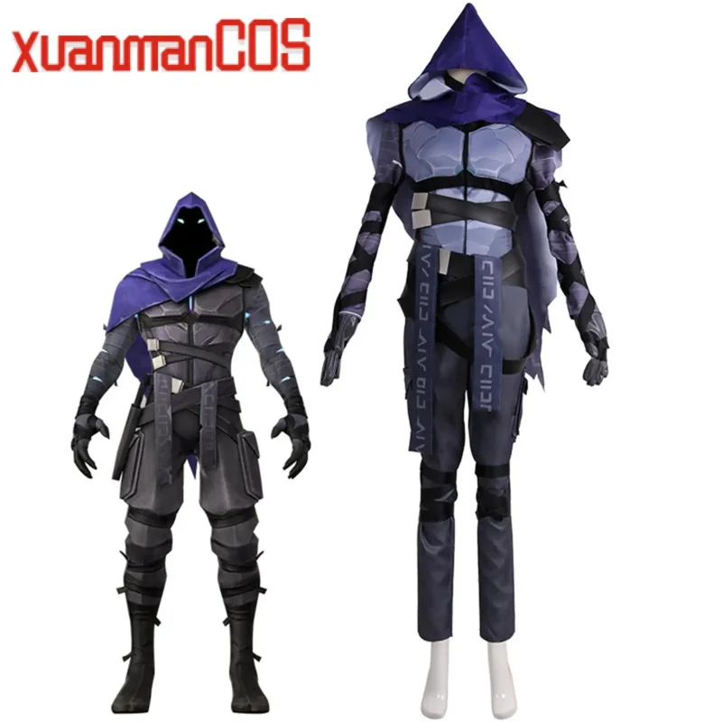 

Pakaian Costum Cosplay Valorant Omen Cosplay Costume Outfits Halloween Christmas Carnival Party Men Suit