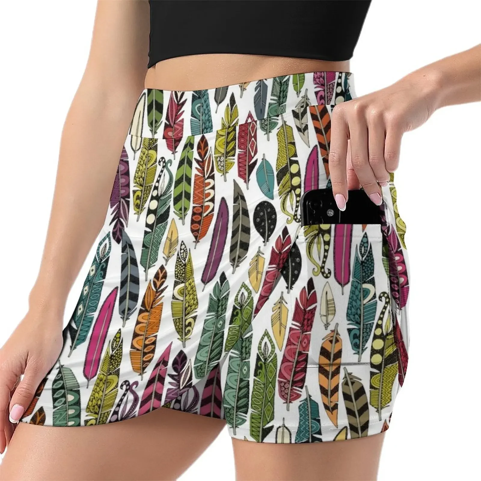 joyful feathers Mini Skirt Skirt pants japanese kawaii clothes