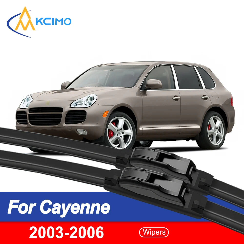 

For Porsche Cayenne 2003-2006 Front Windshield Wiper Blades Set Replacement Silent HD Durable Auto Glass Wipers 26"+26"