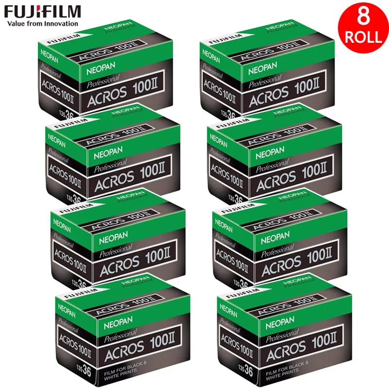 الأصلي فوجيفيلمي 135 مللي متر أبيض وأسود فيلم Acros II 36 المهنية 1/10 لفة 100 درجة سلبية ل كوداك (يناير 2026)