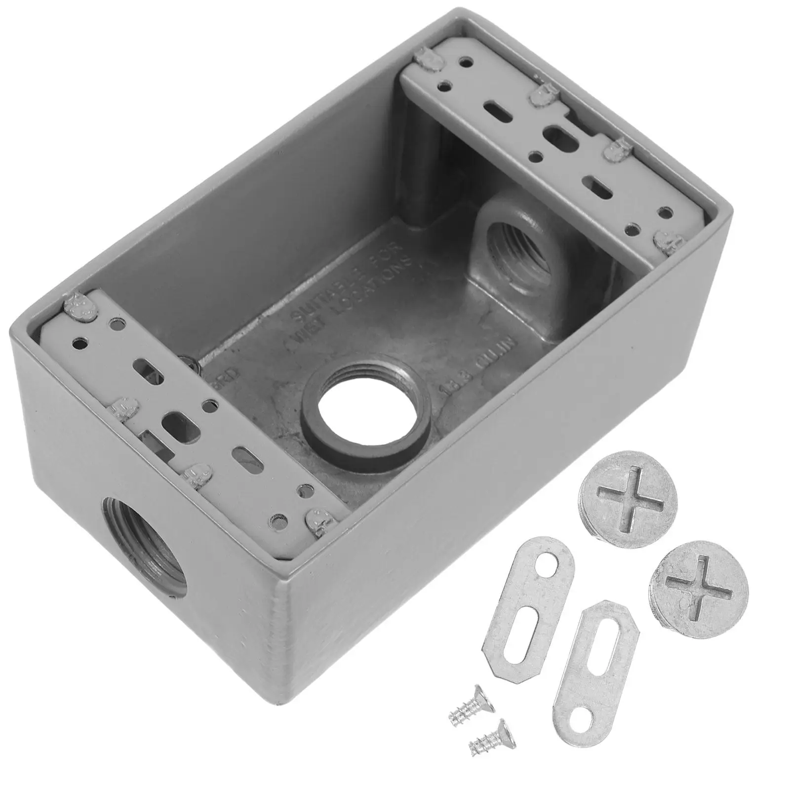 Aluminum Cast Iron Electrical Outlet Box Metal Weatherproof Wall Mounted Socket Outdoor Junction Box