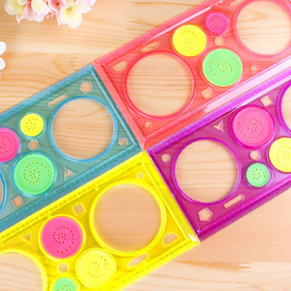 Multi-function Puzzle Spirograph Geometric Ruler Drafting Tools For Students Drawing Toys Children Learning Art Tool