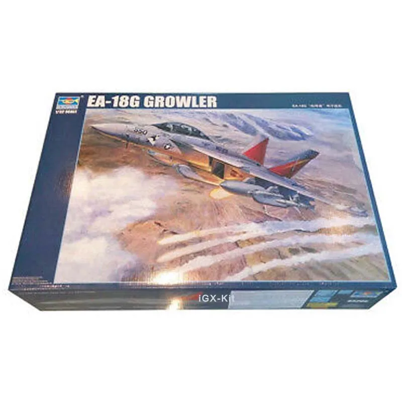 Trumpeter 03206 1:32 Scale US EA-18G Growler Electronic Warfare Aircraft Gift Hobby Military Assembly Plastic Model Building Kit