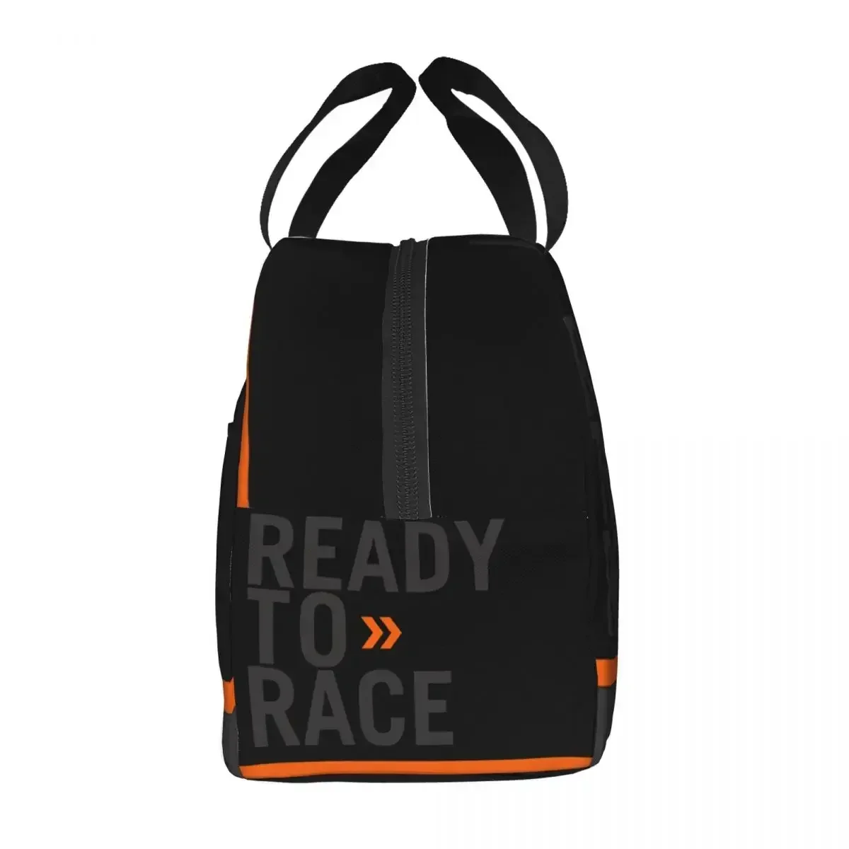 Ready To Race Logo Insulated Lunch Tote Bag Racing Sport Motorcycle Rider Portable Thermal Cooler Bento Box Work School Travel