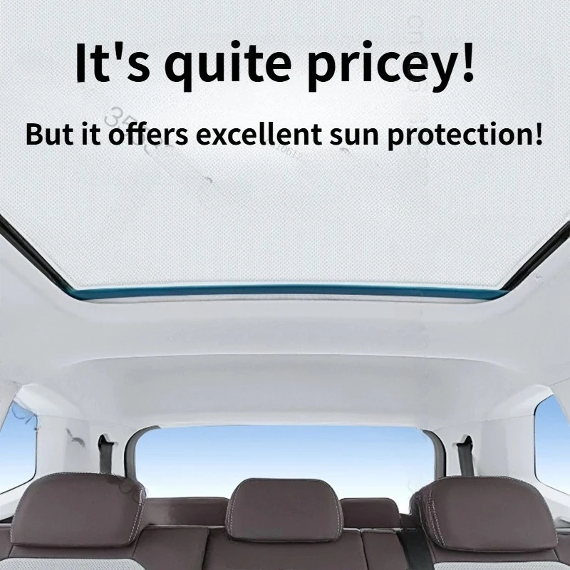 For VW Tiguan Tayron Teramont Suede Electrostatic Adsorption Sunroof Sunshade Heat Insulation UV Protection Interior Accessories