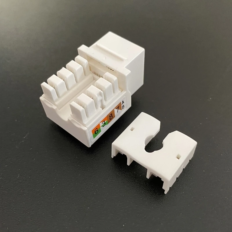 Cat6 RJ45 Keystone Ethernet Punch-Down Coupler