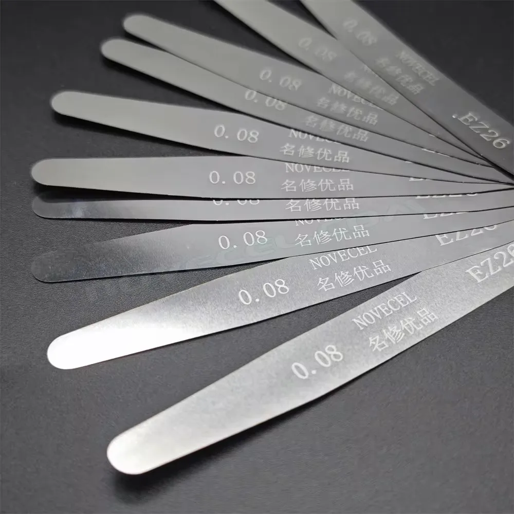 10pcs 0.05mm 0.08mm 0.1mm Ultra Thin Stainless Disassembly Pry Tool Curved Screen Separating Glass Screen Frame Removal