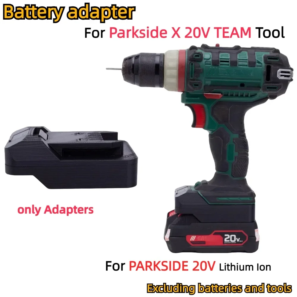 For PARKSIDE 20V Lithium Ion for Parkside X 20V TEAM Cordless Drill Tools Accessory Battery Adapter/Converter（Adapters Only）