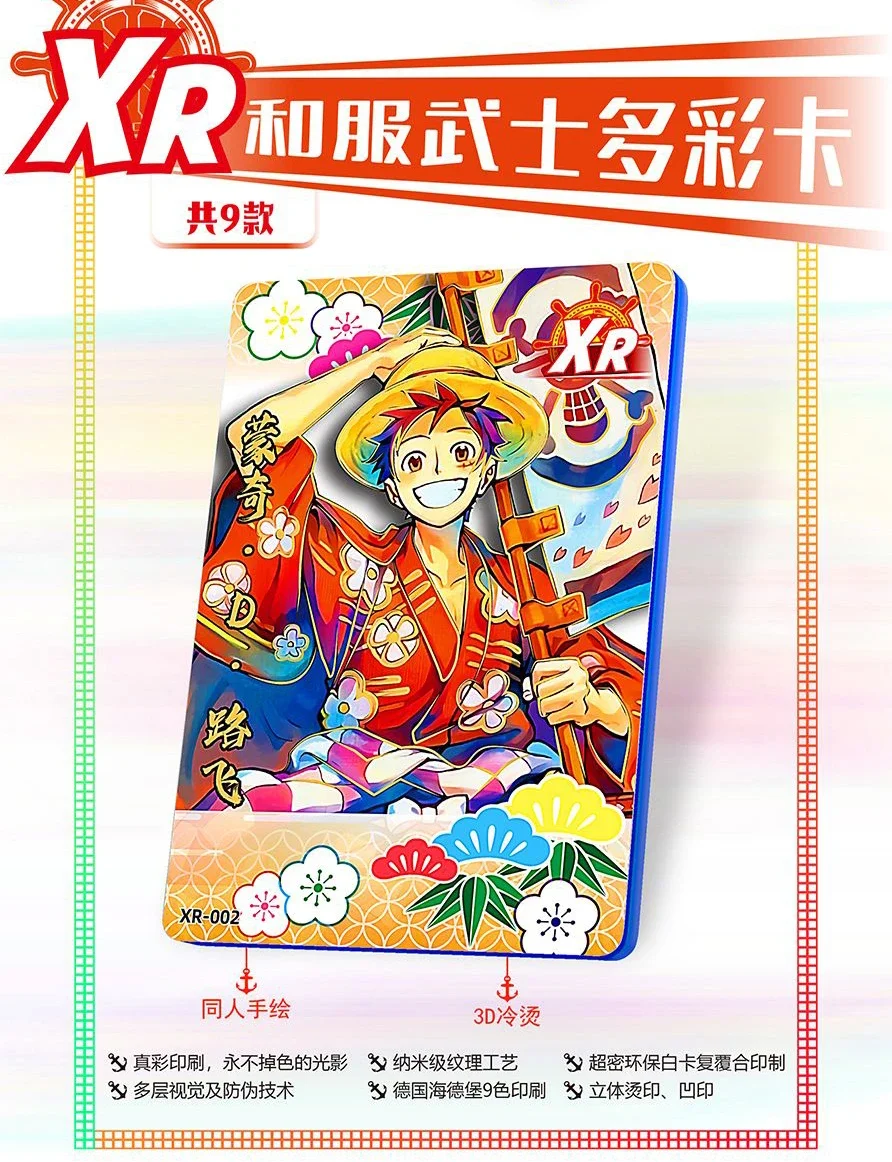 Carte da collezione di un pezzo carte di personaggi Anime giapponesi rufy Sanji Nami carte da gioco per bambini regali di compleanno speciali