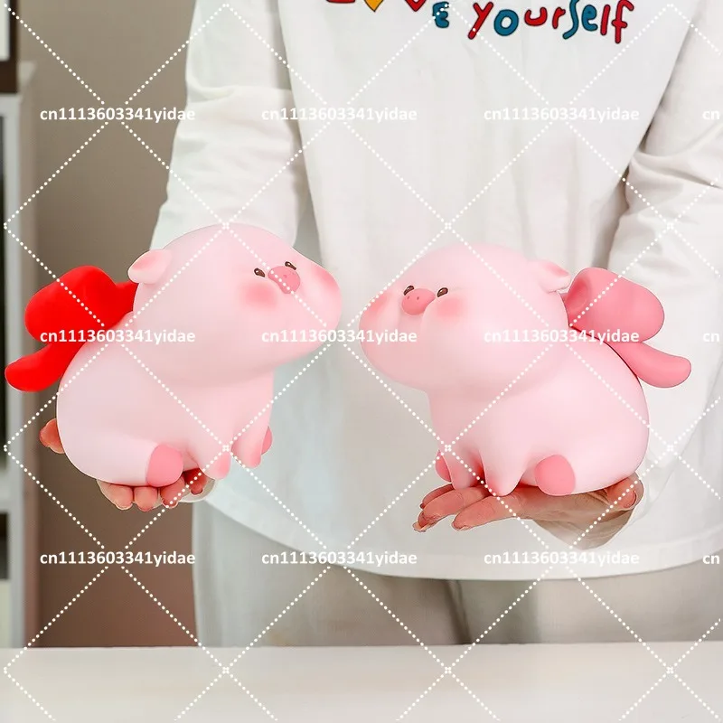 Cartoon Pig Miniature Figurine Cute Resin Craft Savings Bank Desk Decor Home Decoration Creative Accessory