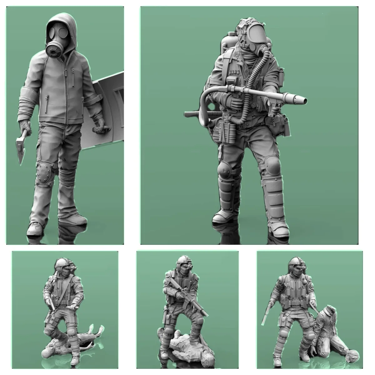 

1/35 Resin Model Figure GK， Unassembled and unpainted kit