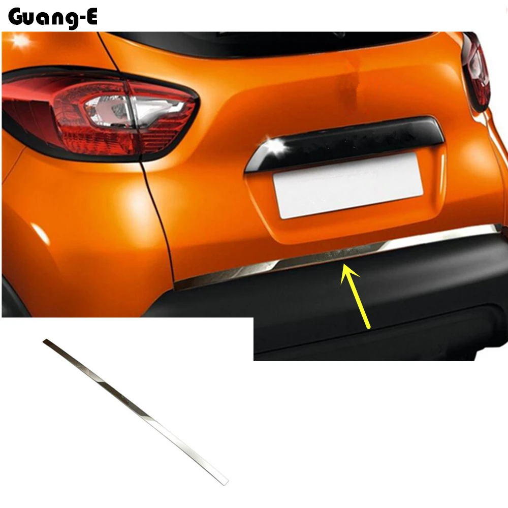 Styling Cover Stainless Steel Rear Door Bottom Tailgate Frame Plate Trim Lamp Trunk For Renault Captur 2015 2016 2017 2018 2019