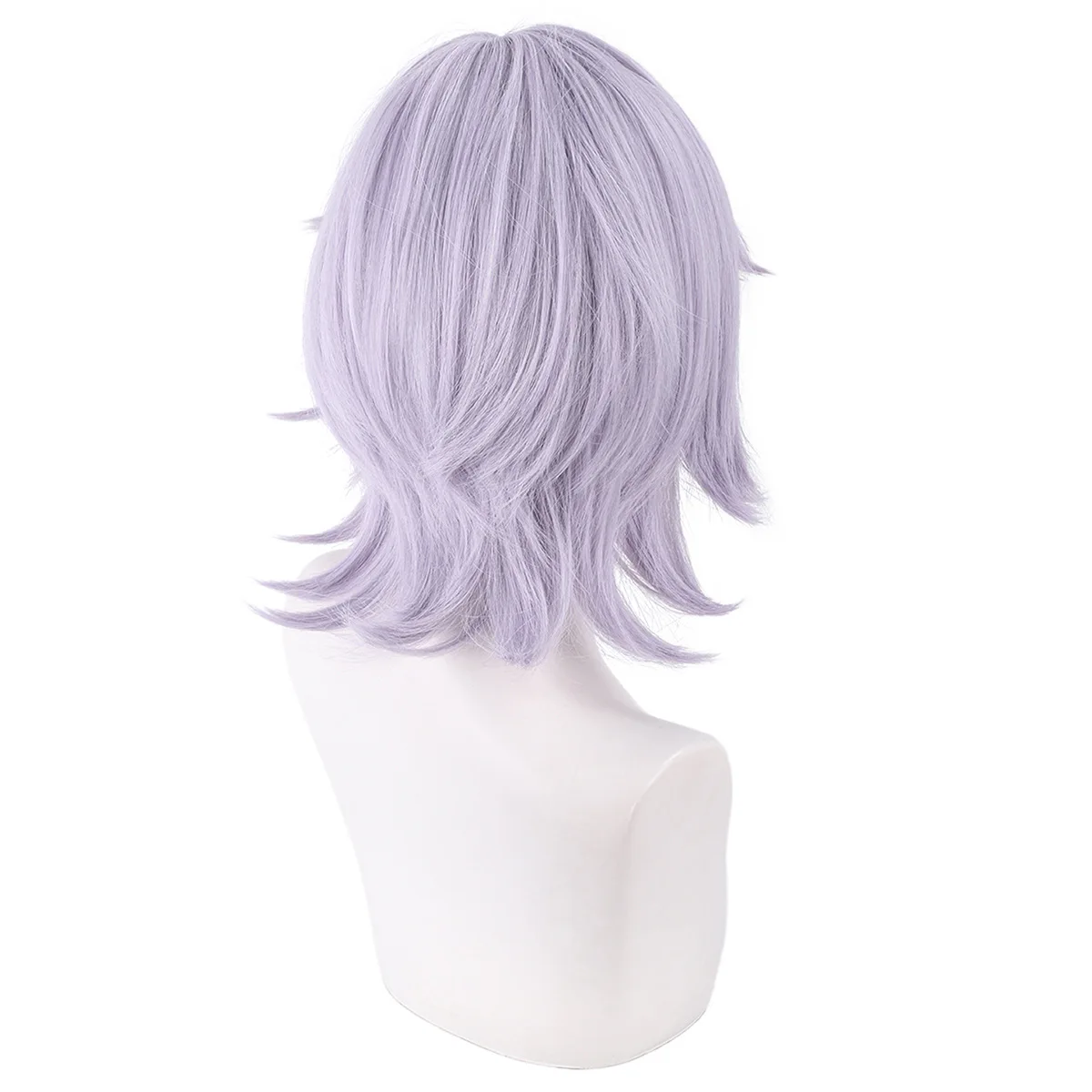Kpop Demon Hunter Saga Boy Mystery Cosplay perruque lumière lavande violet cheveux pour Halloween
