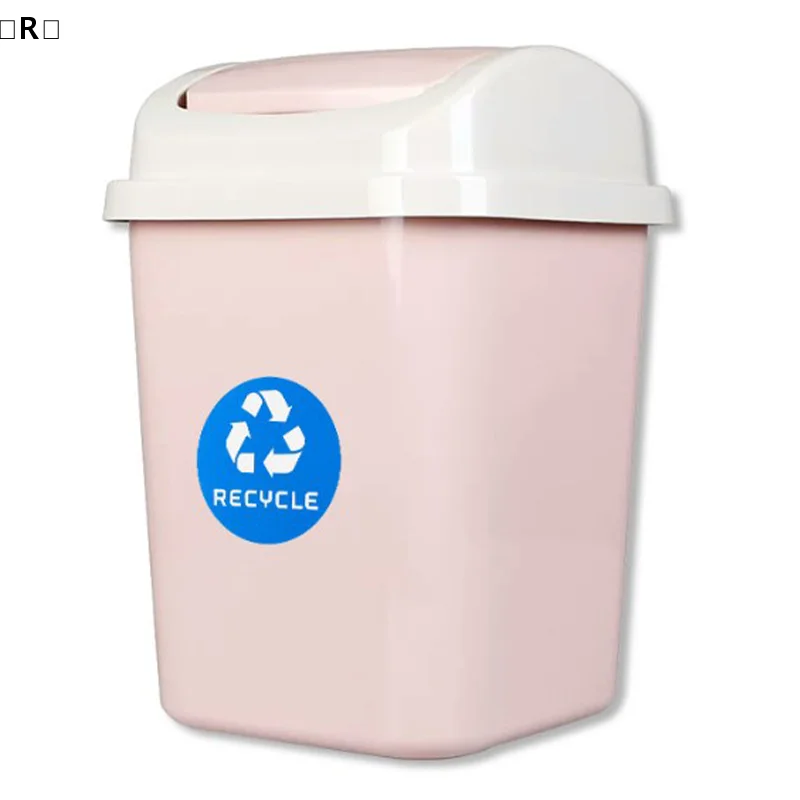 〔R〕6pcs Diameter 10CM PVC Recycle Trash Bin Sticker Vinyl Stickers Decals For Label Bins Containers Garbage Cans Home Decor view 4