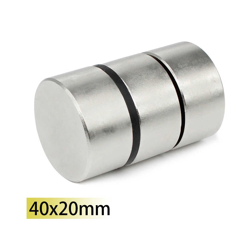 n35 Magnet 40x20mm Big Size N35 Strong 40x20 Disc Neodymium Magnet Round  Neodymium Magnet Search Magnet Fridge Custom 40*20