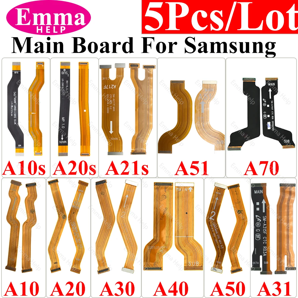 5Pcs MainBoard Flex Cable For M12 M14 M15 M16 for Samsung Galaxy A21S A31 A51 A71 A50 A40 A30 A20S A10 A10S