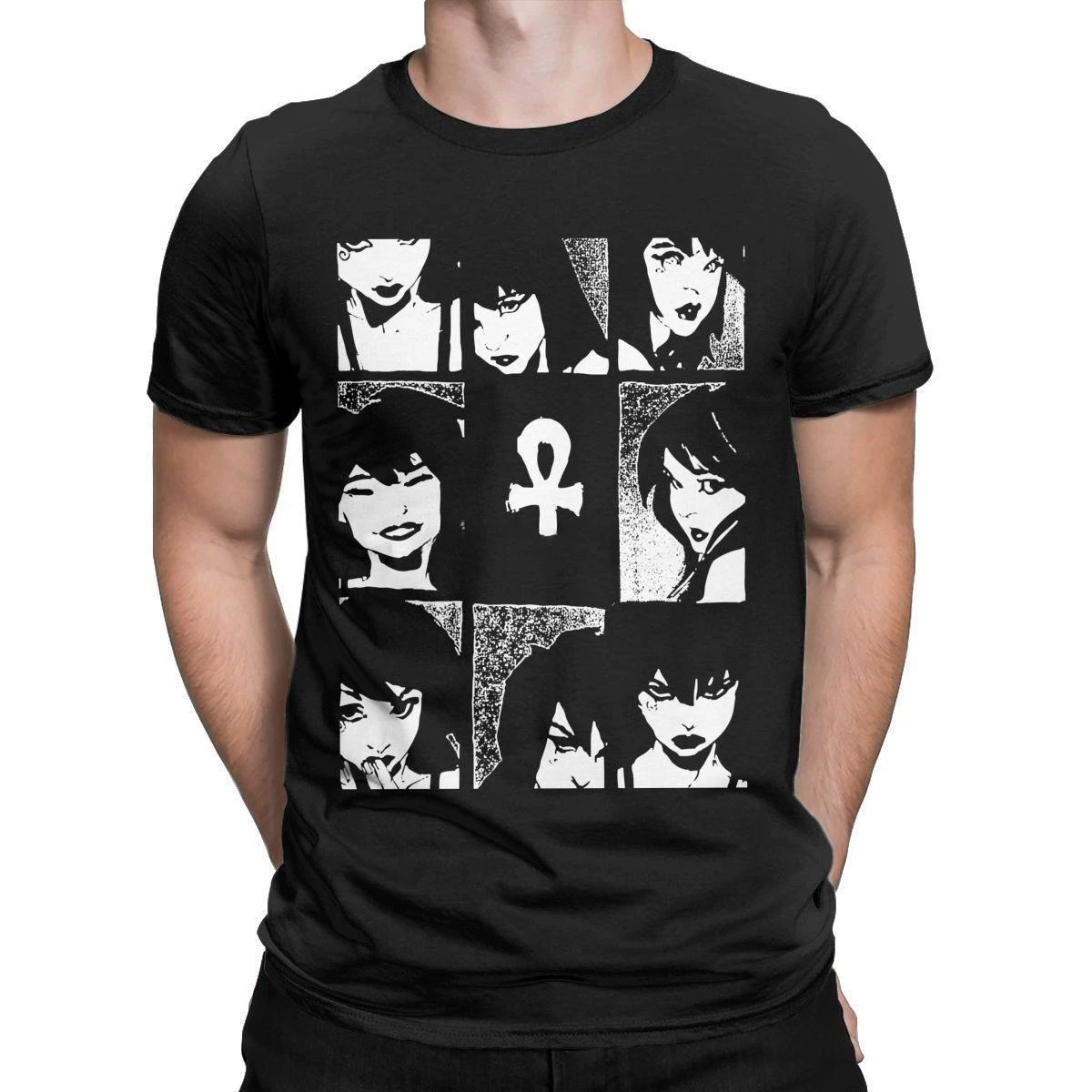 heavyweight Informal Gestures Of Death Sandman Men's T Shirt Awesome Tee TShirt Short Sleeve O-Neck T-Shirt Cotton Harajuku