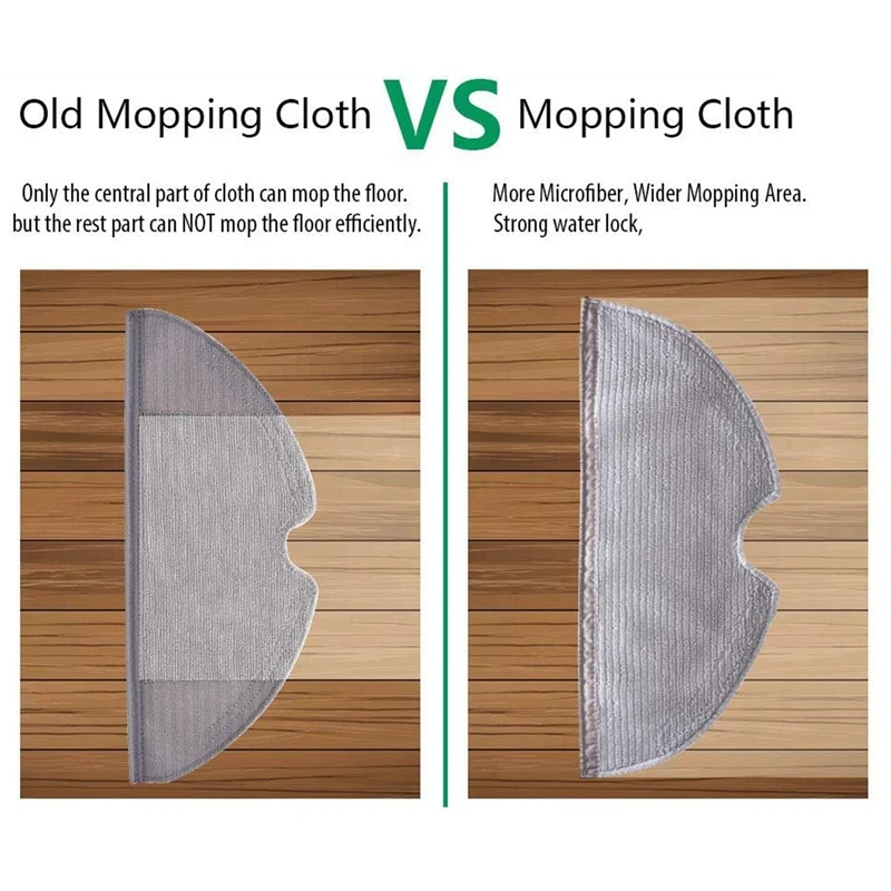 Paños de microfibra de repuesto para fregar, almohadillas para fregonas, piezas para Roborock S6 S6 Pure S6 Maxv S5 Max S5 S4 E5 E4 E35 E2