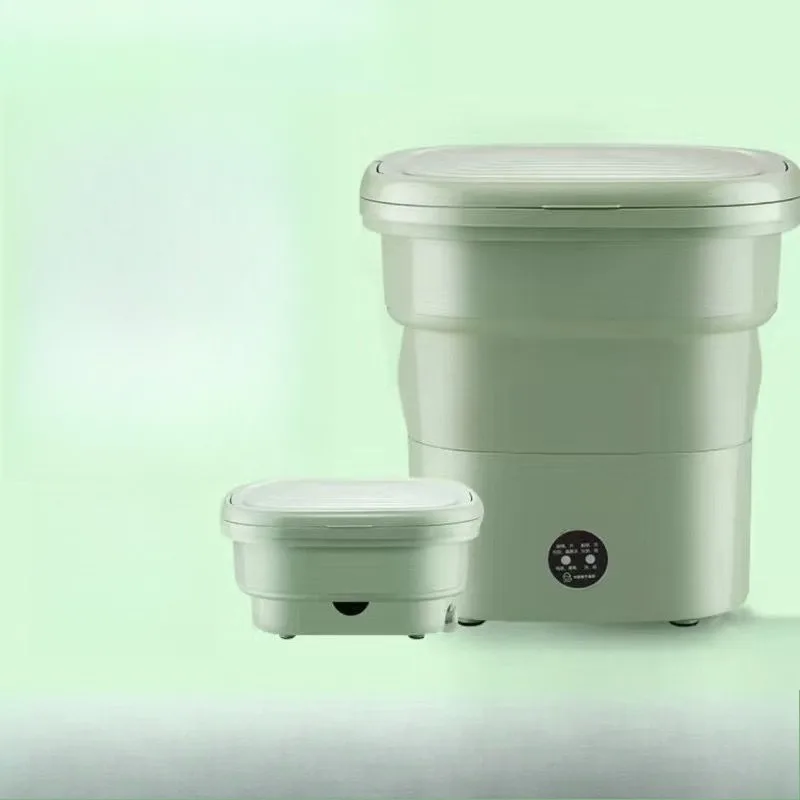 

Automatic folding washing machine, household dormitory elution integrated dual-purpose