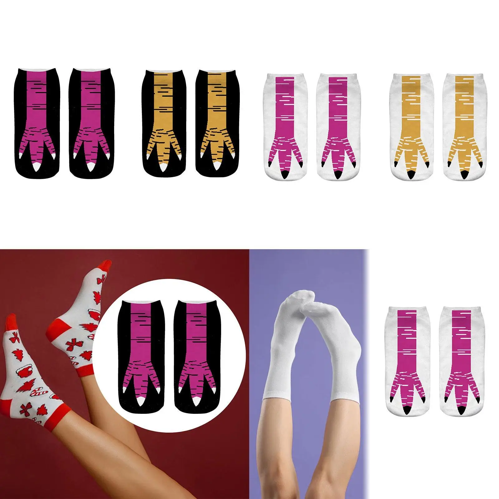

Chicken Feet Socks Portable Soft Ankle Socks for Festival Wedding Birthday Gift