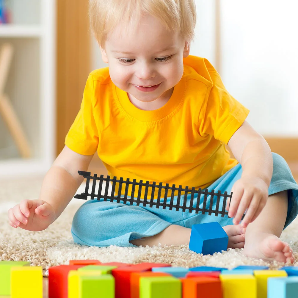 

1 set 1 Set Realistic High-Speed Train Track Set For Kids Alloy Railroad Building Ascending Tracks Switch Train Accessories