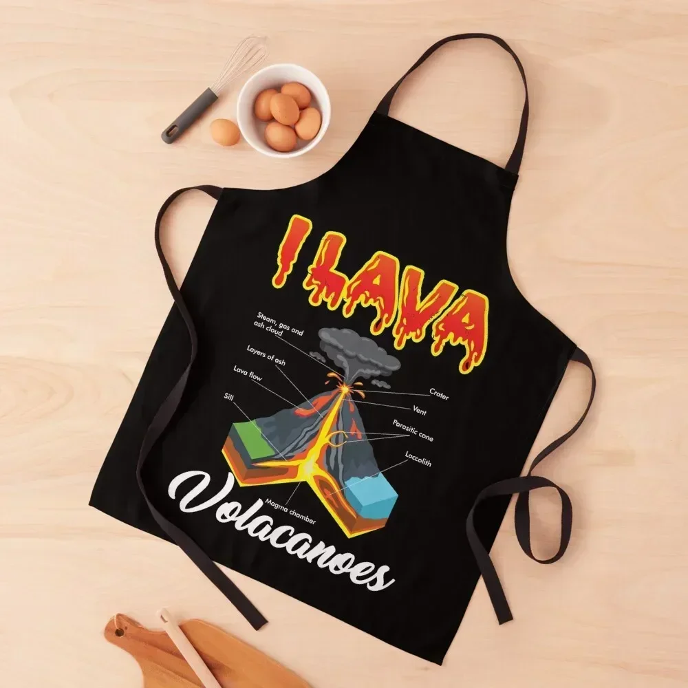 

Funny Volcano Lover Geology Gift I Lava Volcanoes Geologist Apron Kitchen Tools Restaurant Kitchen And Home Items Apron