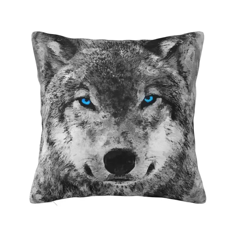 

Изготовленная на заказ наволочка с изображением животного волка в скандинавском стиле, домашняя декоративная подушка для стула