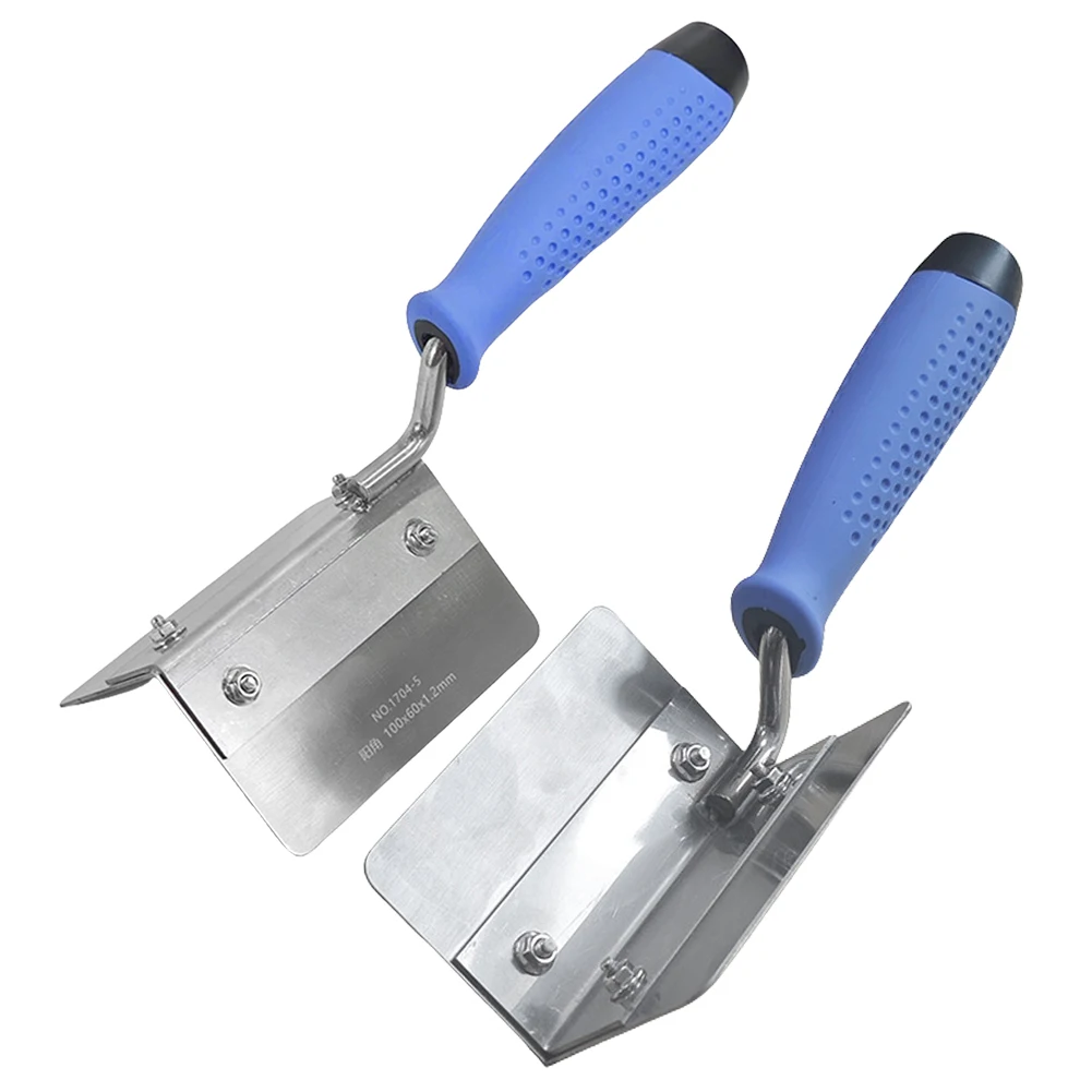 Stainless Steel Drywall Corner Trowel with Soft Grip Handle Drywall Trowel Corner Drywall Tool for Smoothing and Shaping Corners