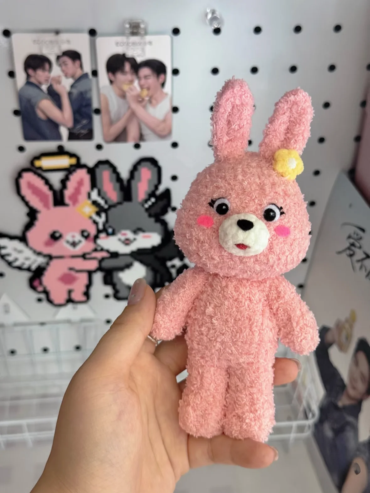 Handmade DIY Crochet Kit Rabbit Hook Needle Material Bundle Yarn Doll Keychain Gift Time Killer Craft Accessories