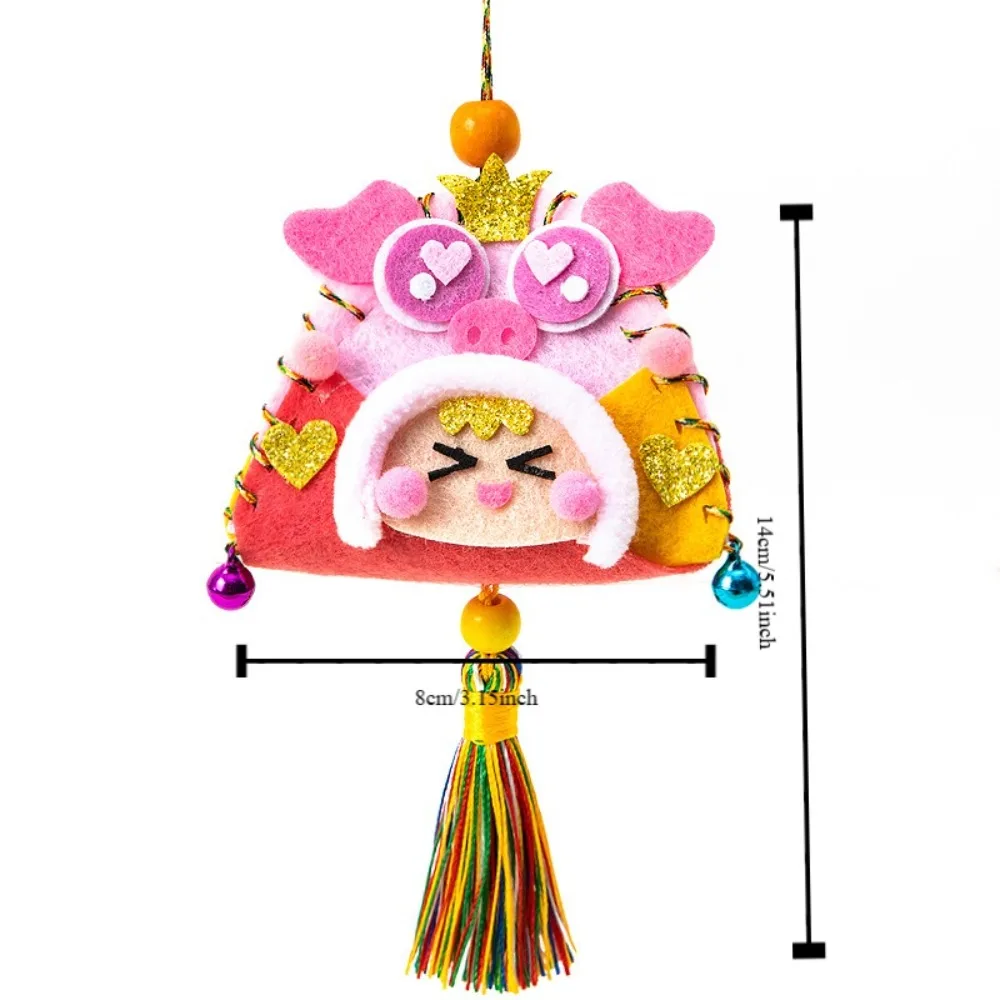 Hanging Dragon Boat Festival Sachet Non-woven Fabric with Tassel Kindergarten Material Package Cartoon Chinese Zodiac