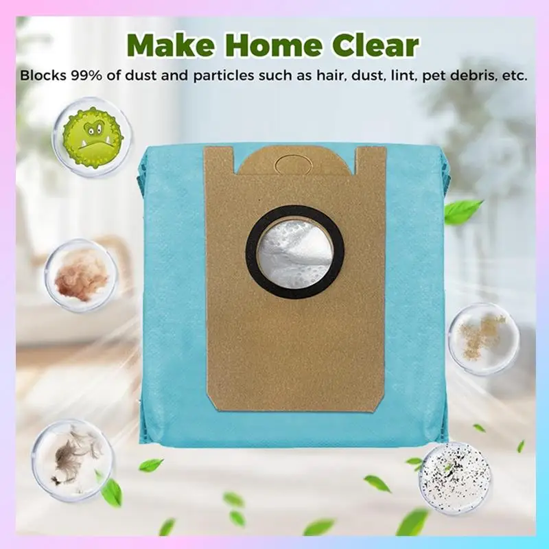 Abrg-sacos de pó foreufy robovac l35 híbrido/l35 híbrido +/l30 híbrido/lr30 híbrido + peças de aspirador de pó substituição saco de lixo 12 peças