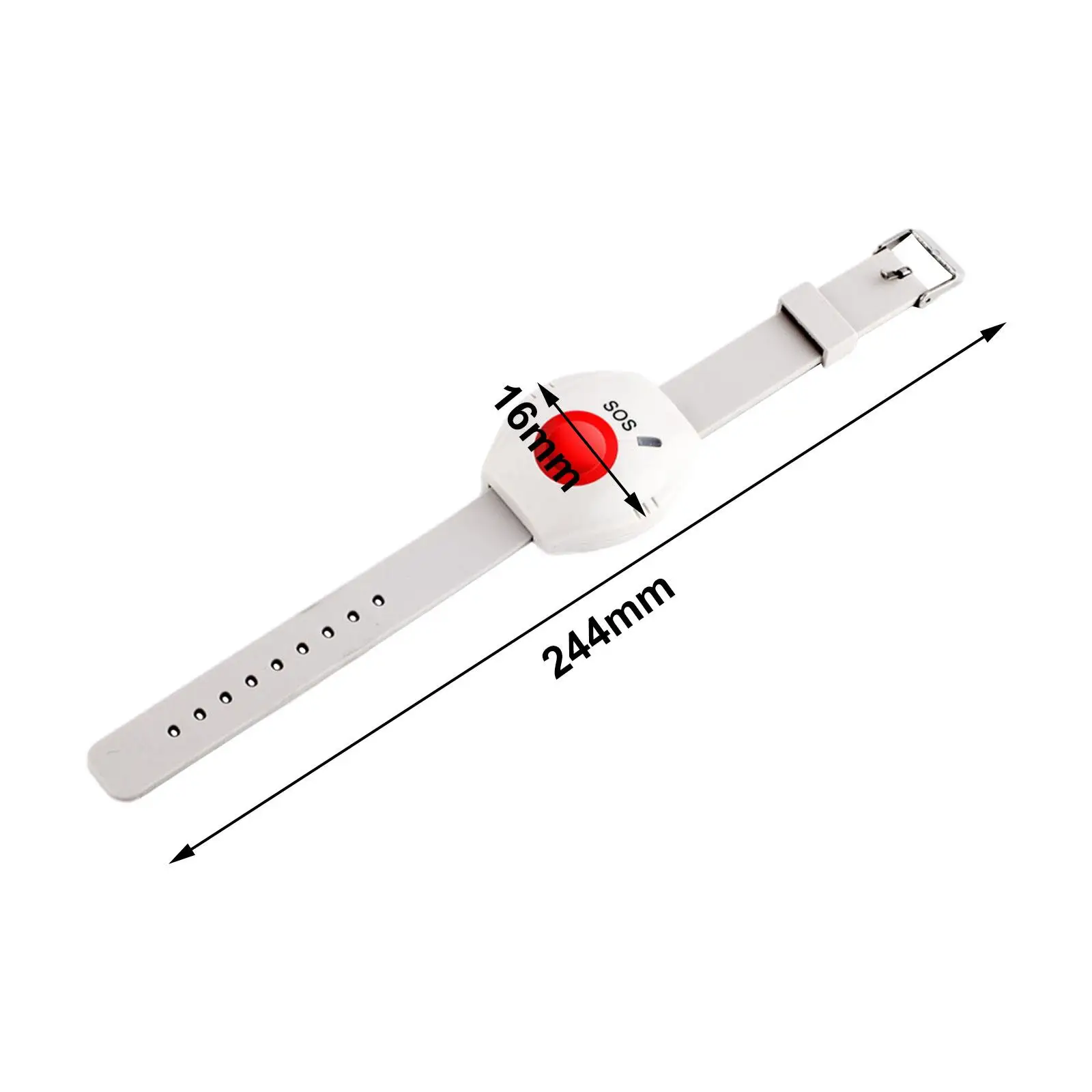 Relógio sem fio com botão emergência, alarme para enfermeira paciente e idosos