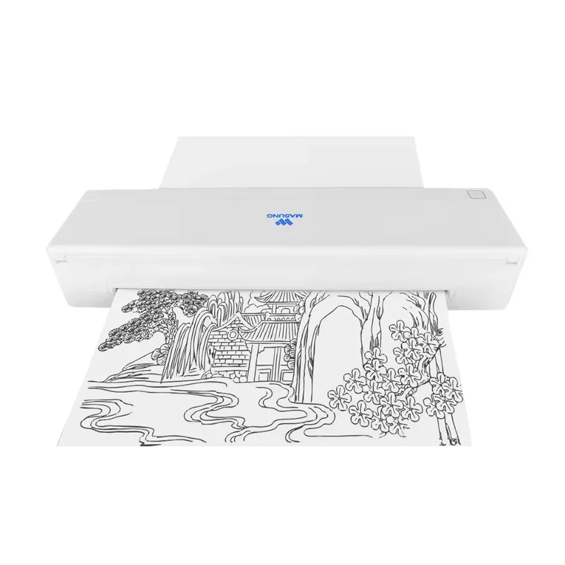 2026 MASUNG Portable Mini A4 Inkjet Printer Wireless For Travel Documents Photos USB Interface Color Style For Paper Material