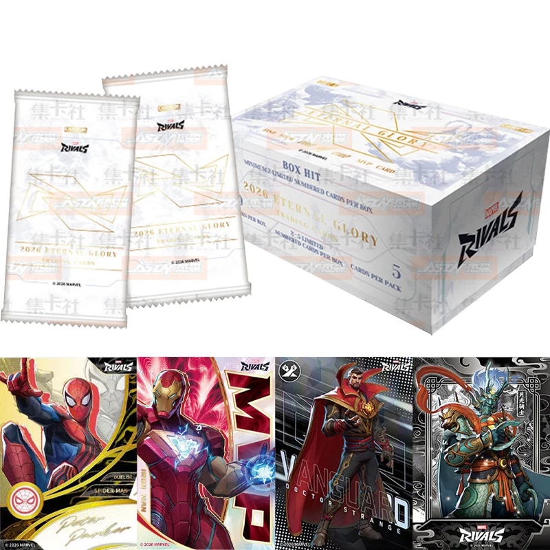 

Genuine Marvel Rivals Card Eternal Glory Series Hero Signature Card Iron Man Spider Man Trading Game Battle Collection Card Toys