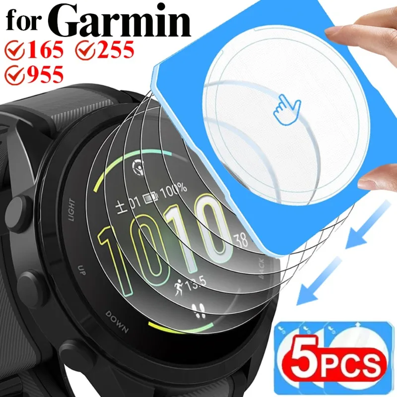 

Tempered Glass for Garmin Forerunner 165 955 255 SmartWatch Screen Protector Glass Easy To Install Anti-scratch Protective Film