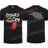 2024 Men T Shirt Casual The Rolling Hackney Diamonds Tour 2024 Stones T-shirt Graphic Summer Sports 100% Cotton S-3XL Cool Tee