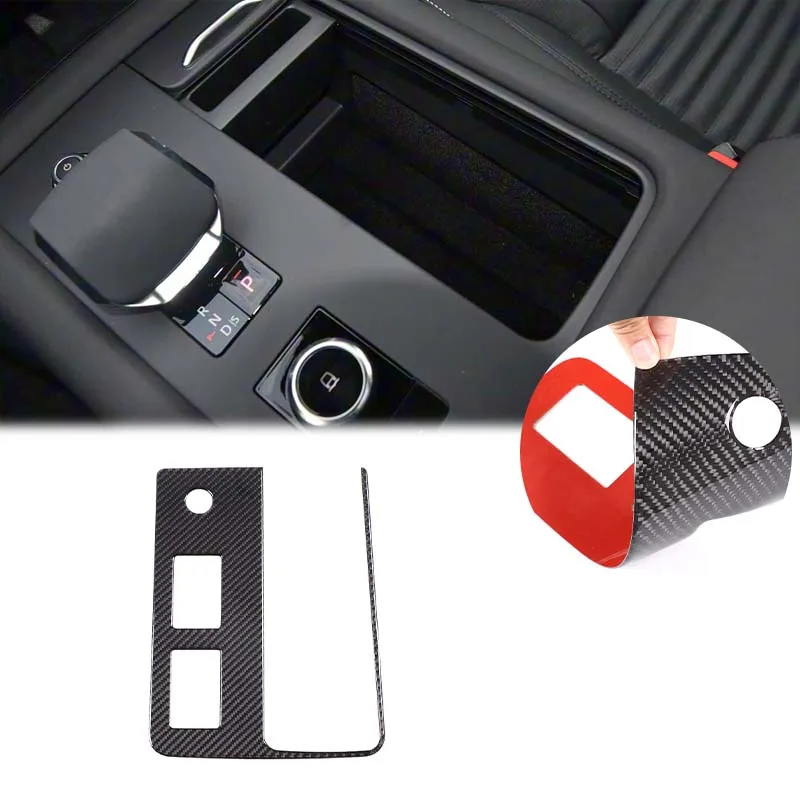 

1Pcs soft carbon fiber For Land Rover Discovery 5 LR5 2021+ car center control gear panel decorative sticker car accessories