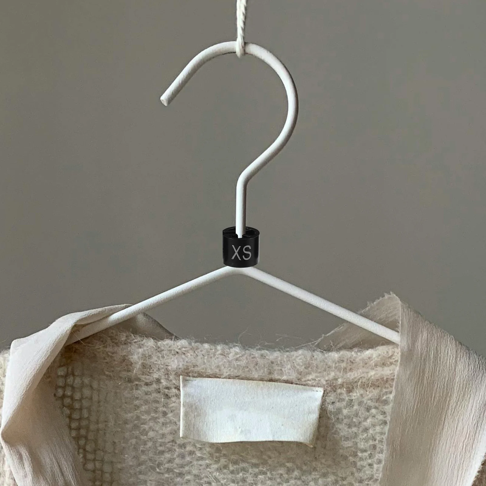 

400pcs Hanger Size Markers Plastic Colored Sale Clips For Pants Racks Shoe Organizers Clothes Label Tags Assortment Kit